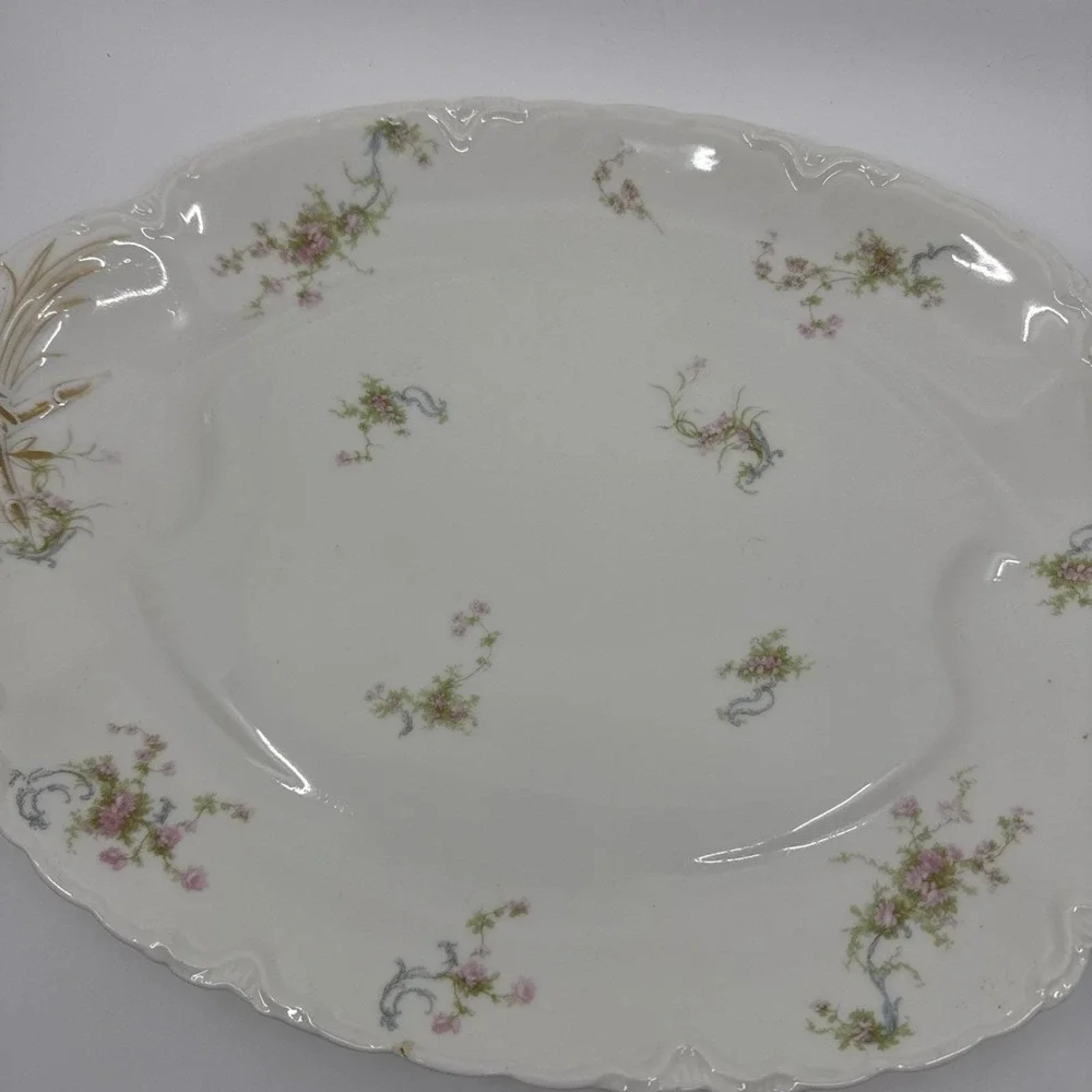 Antique Haviland of France Limoges 18 inch Serving Platter Victorian Style